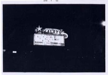 Galaxy Drive-In Theatre - Marquee April 1966 (newer photo)